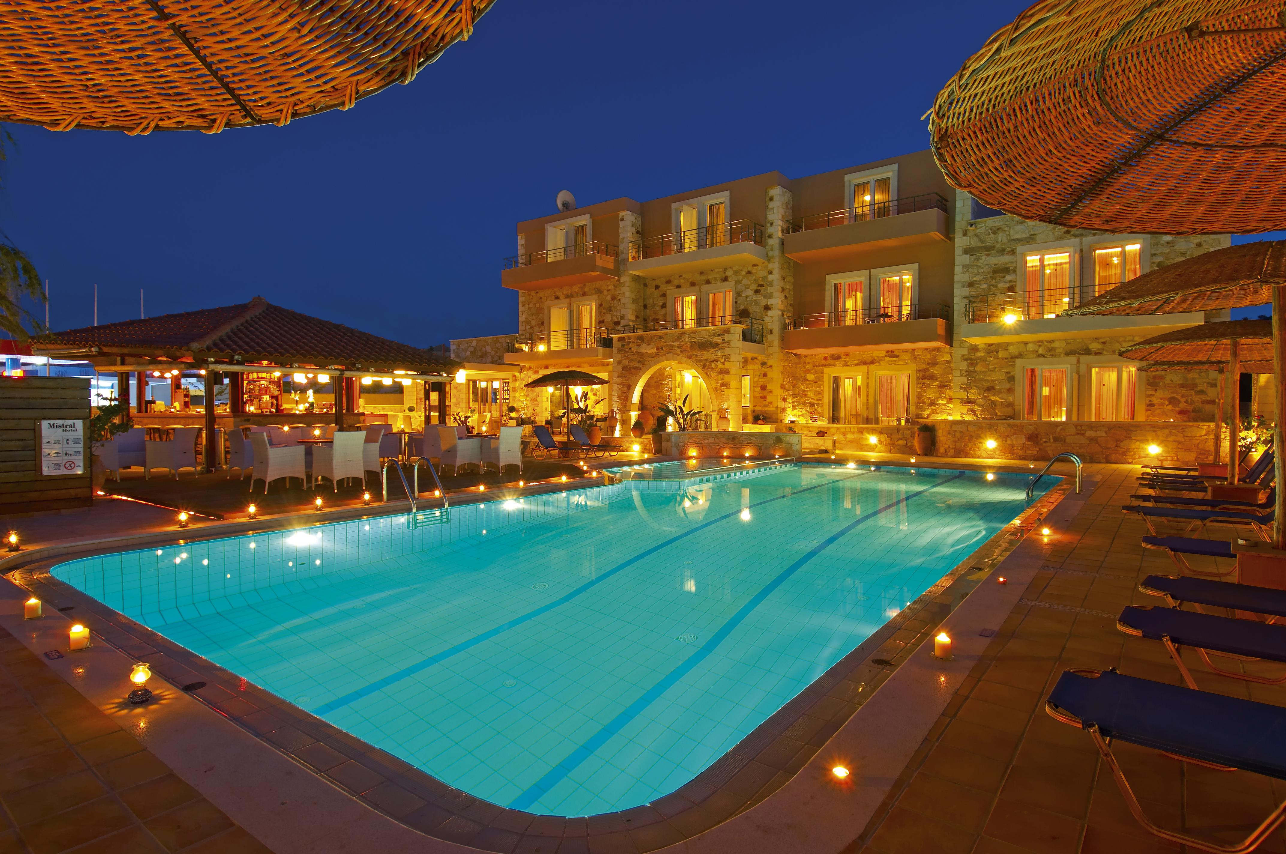 Mistral Hotel - Singles Only Maleme Exterior foto